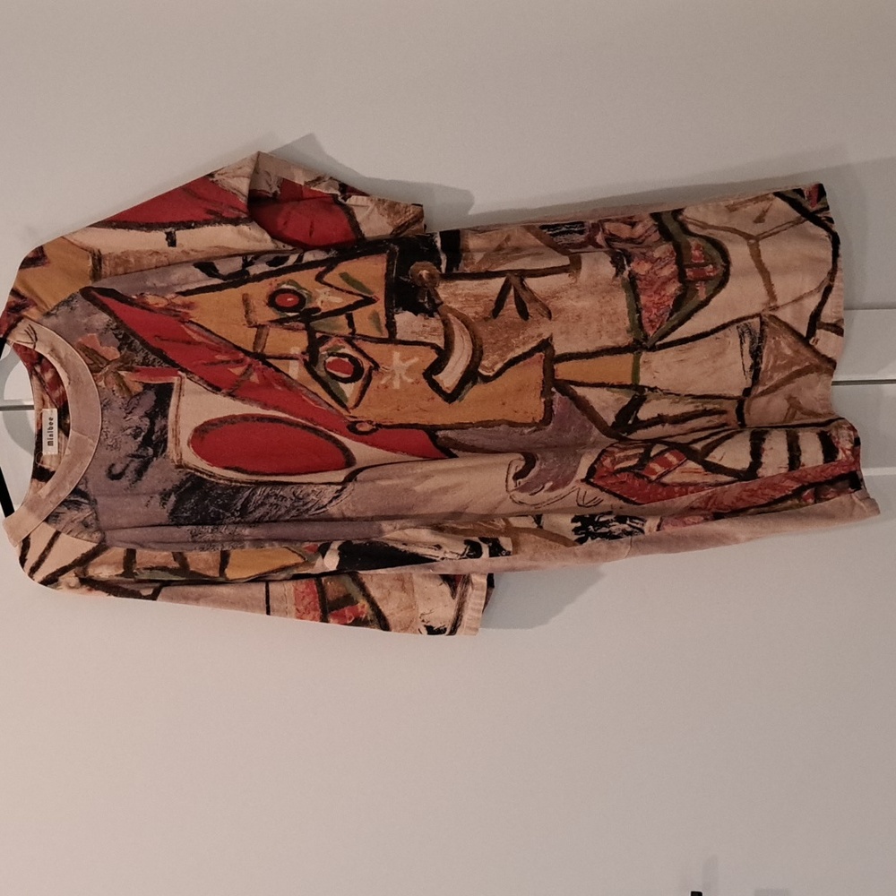 Minibee Abstract Print Baggy Dress
